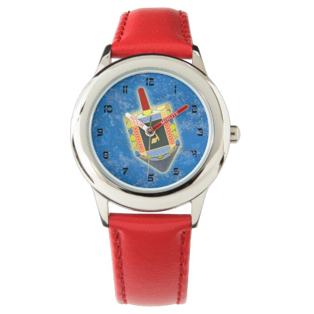Montre Dancing Dreidel pour Hanoukka (devant)