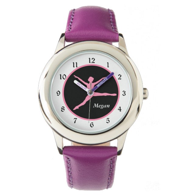 Montre Danse Rose Ballerina Regarder les enfants (devant)