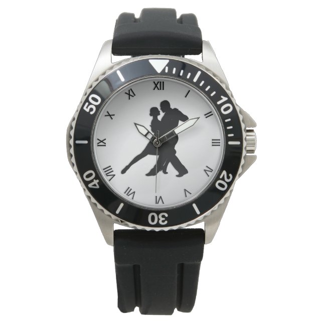 Montre Danseurs de tango Silhouette (devant)