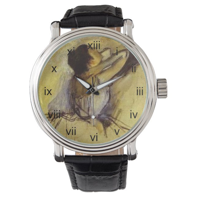 Montre Danseuse Degas en Jaune (devant)