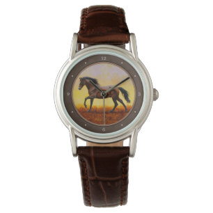 Montre Dark Bay Runse Horse Taupe