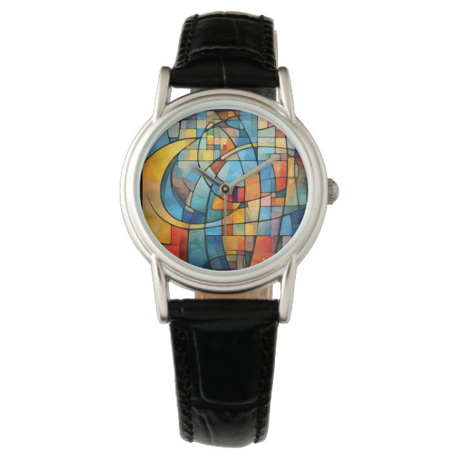 Montre d'art mosaïque (devant)