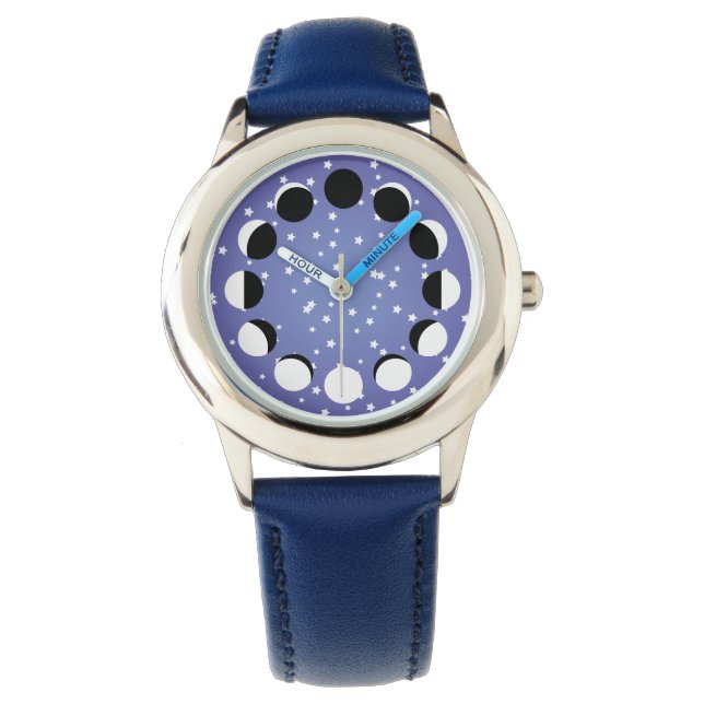 Montre d'astronomie de la phase de la Lune bleue p (devant)