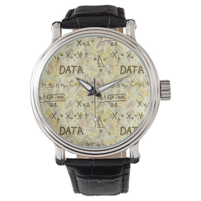 Montre Data Science Analytics and Coding Pattern Wrist (devant)