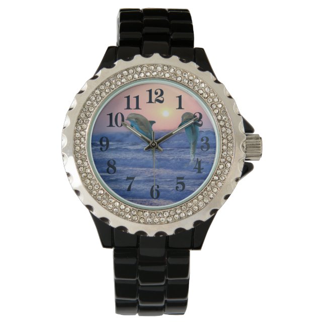 Montre Dauphin de verdure au lever du soleil (devant)