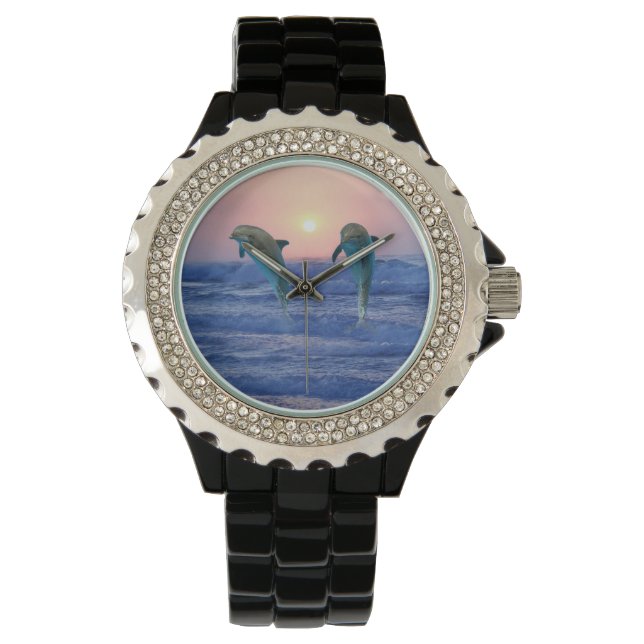 Montre Dauphin de verdure au lever du soleil (devant)