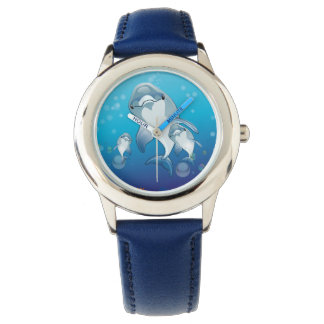 MONTRE DAUPHIN. ILLUSTRATION DE DOLPHINS CUITS