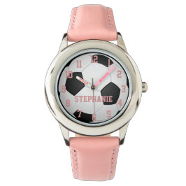 Montre de balle de football féminin personnalisée