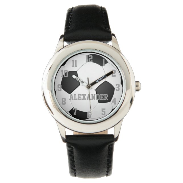 Montre de balle de football pour enfants personnal (devant)