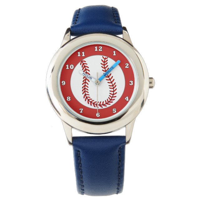 Montre De Baseball Bleu Enfants (devant)