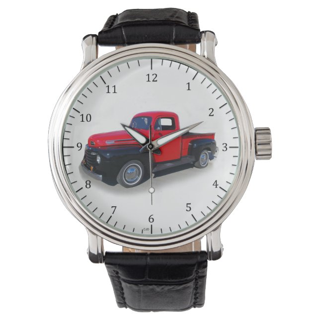 montre de camion rouge/noir (devant)