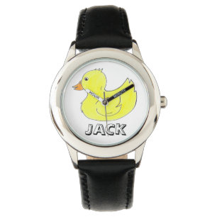 Montre de canard à canard en caoutchouc jaune pers