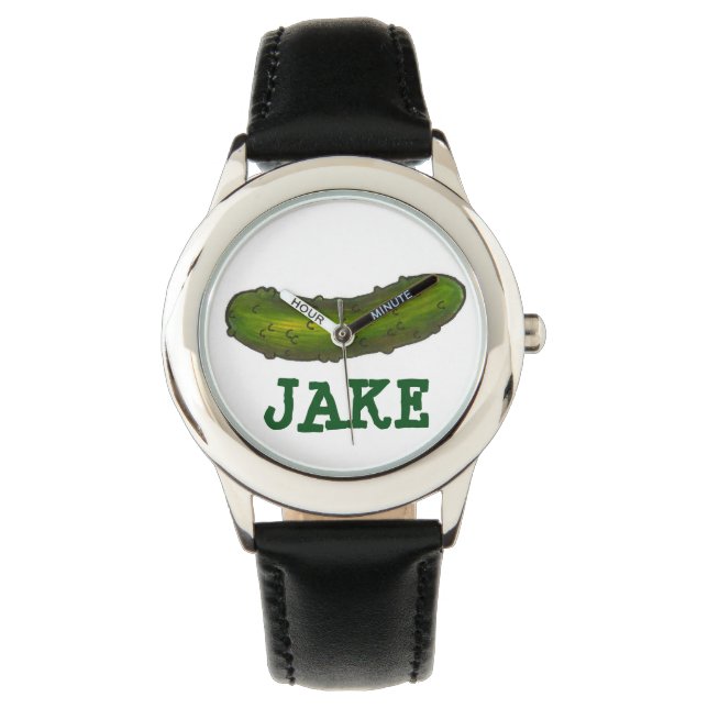 Montre de chiche à bille verte personnalisée (devant)