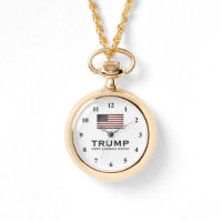 Montre de collier Gold Trump pour femmes républica