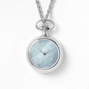 Montre de collier Motif dentelle Imaginaire blanc
