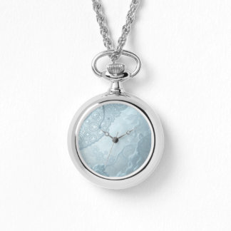 Montre de collier Motif dentelle Imaginaire blanc