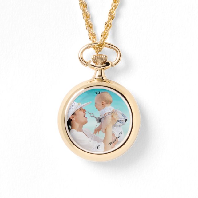 Montre de collier personnalisé or (Recto)
