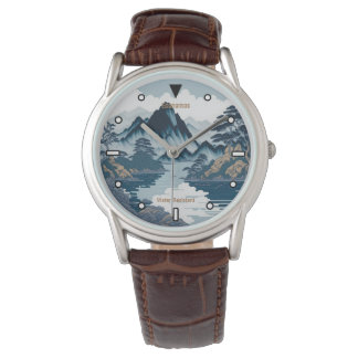 Montre de concepteur paysager de style japonais ch