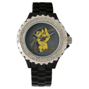 MONTRE DE COUREUR D'ENTRAVE DE CARBON-FIBER