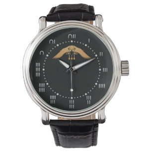 Montre de disque à ailes par Egyptien