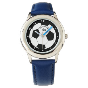Montre de football et de soccer avec nom et numéro