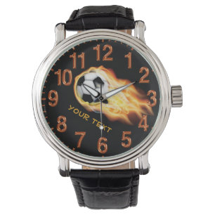 MONTRE DE Football PERSONNALISÉ AVEC VOTRE TEXTE