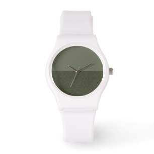 Montre de Fractionnement Vert Moss Personnalisé -
