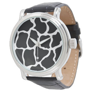 Montre de girafe noire
