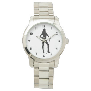 Montre de golf avec des nombres noirs
