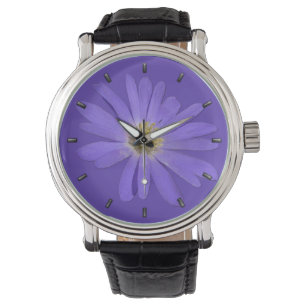 Montre de marguerite classique de marguerite viole