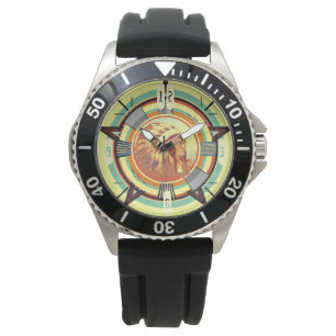 Montre de Motif d'essai de tête indienne