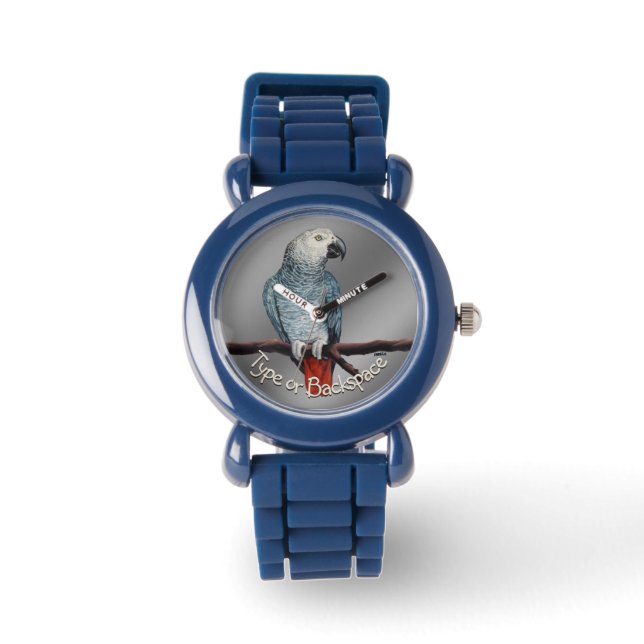 Montre de perroquet Africain Gris montre à poignet (Recto)