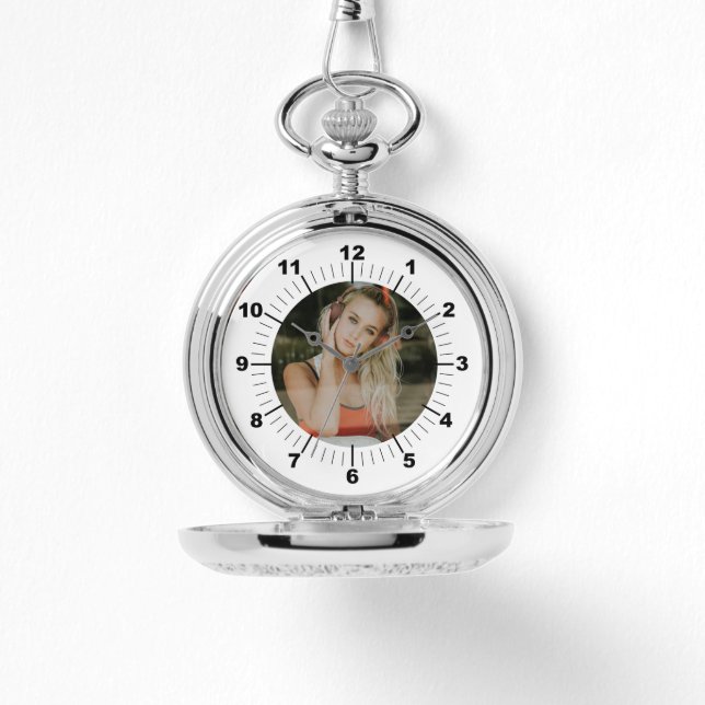 Montre de poche argent - Personnalisé (Recto)