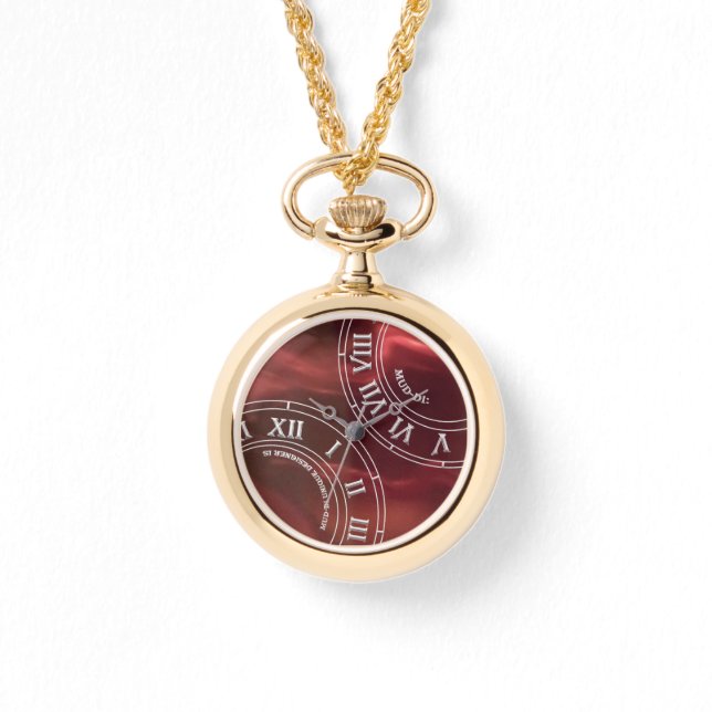 Montre de poche en verre de Maron (Recto)