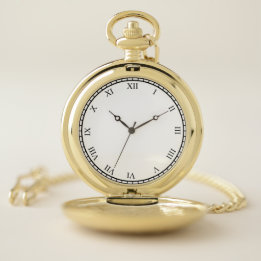 Montre De Poche Numéros Romains Face À La Casing O