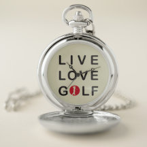 Montre de poche VIVANTE de GOLF d'AMOUR
