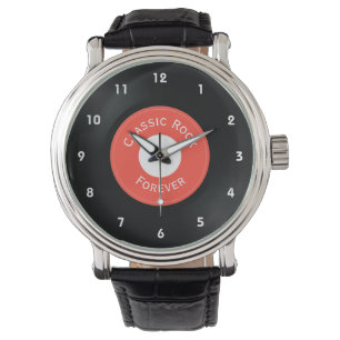 Montre de poignet de conception Vinyl Records