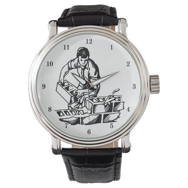 Montre de poignet Mason/Couche de briques très Coo (devant)