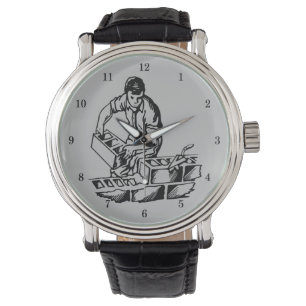 Montre de poignet Mason/Couche de briques très Coo