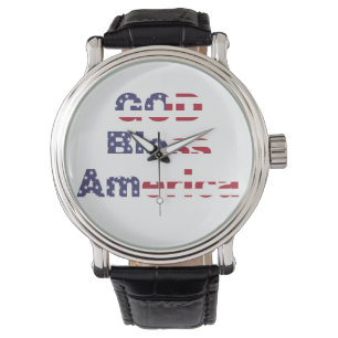 Montre de poignet Sentinel - Dieu bénisse l'Amériq