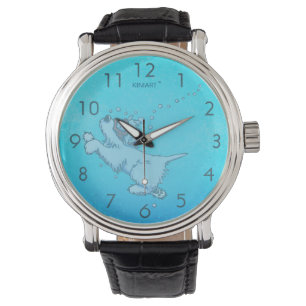 Montre de poignet Westie de natation sous-marine