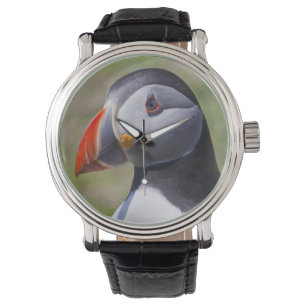 Montre de portrait de macareux