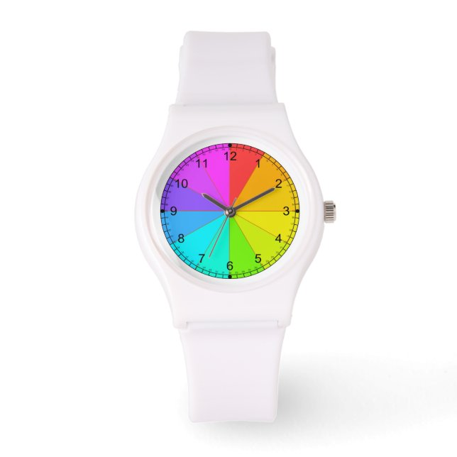 Montre de roue couleur arc-en-ciel (Recto)