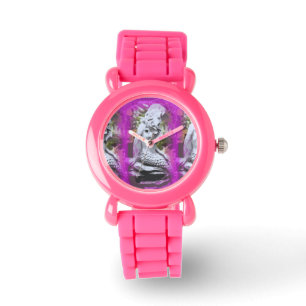 montre de sirène rose et violet