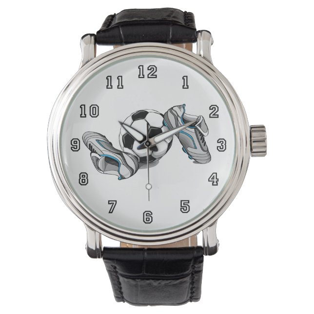 Montre de soccer pour hommes (devant)