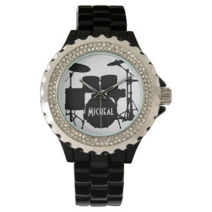 Montre de tambour avec nom personnalisé