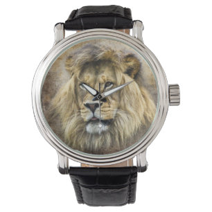 Montre de tête de lions