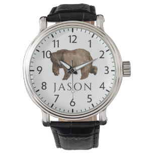 Montre de vacances personnalisée pour l'homme chas