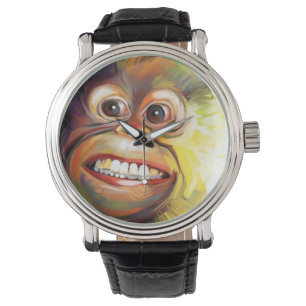 Montre de visage de singe