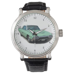 Montre de voiture classique T oiseau vert 1963
